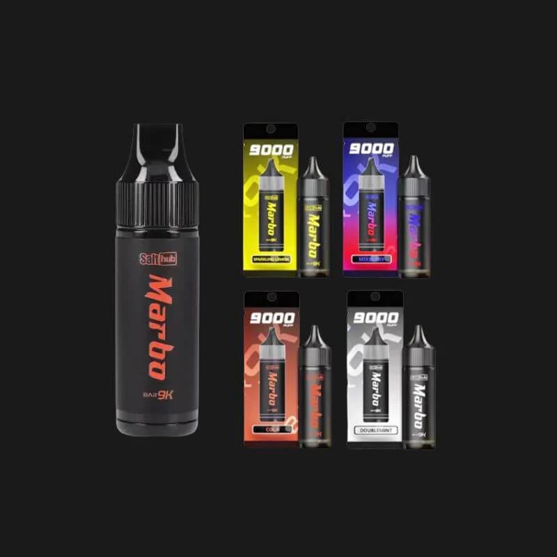 Marbo Bar 9000 Puffs:泰國馬博爆款拋棄式,雙網芯智能油電顯示,現貨供應